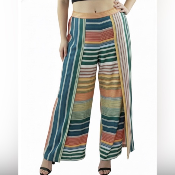 NWT‎ Marée Pour Toi wrap front wide leg pants size 12 - Picture 7 of 8